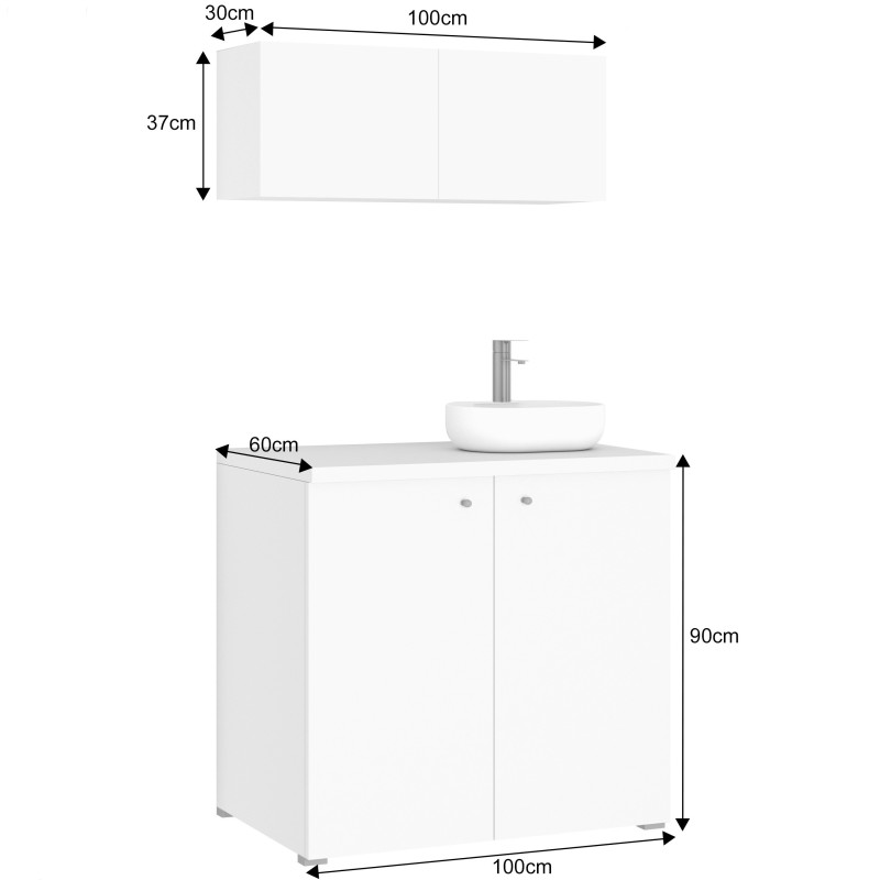 Kuchnia KLARA IV 100cm socjalna do gabinetu z umywalką i baterią kaszmir/złoty