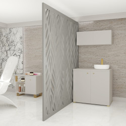 Kuchnia KLARA IV 100cm socjalna do gabinetu z umywalką i baterią kaszmir/złoty