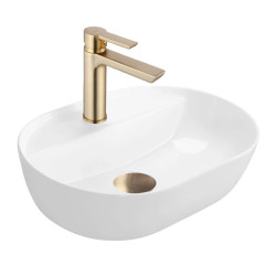 Kuchnia KLARA V 200cm socjalna do gabinetu z umywalką i baterią kaszmir/złoty