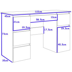 Toaletka MEGAN B2 z lustrem okrągłym białym 65cm z żarówkami LED biała