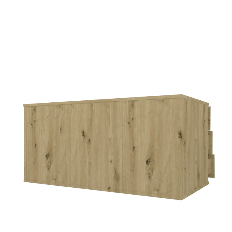 Szafka wolnostojąca Viking II 3S z szufladami dąb artisan/czarny