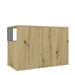 Szafka wolnostojąca Viking I 3S z szufladami dąb artisan/czarny