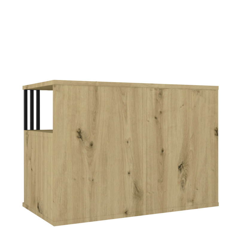 Szafka wolnostojąca Viking I 3S z szufladami dąb artisan/czarny