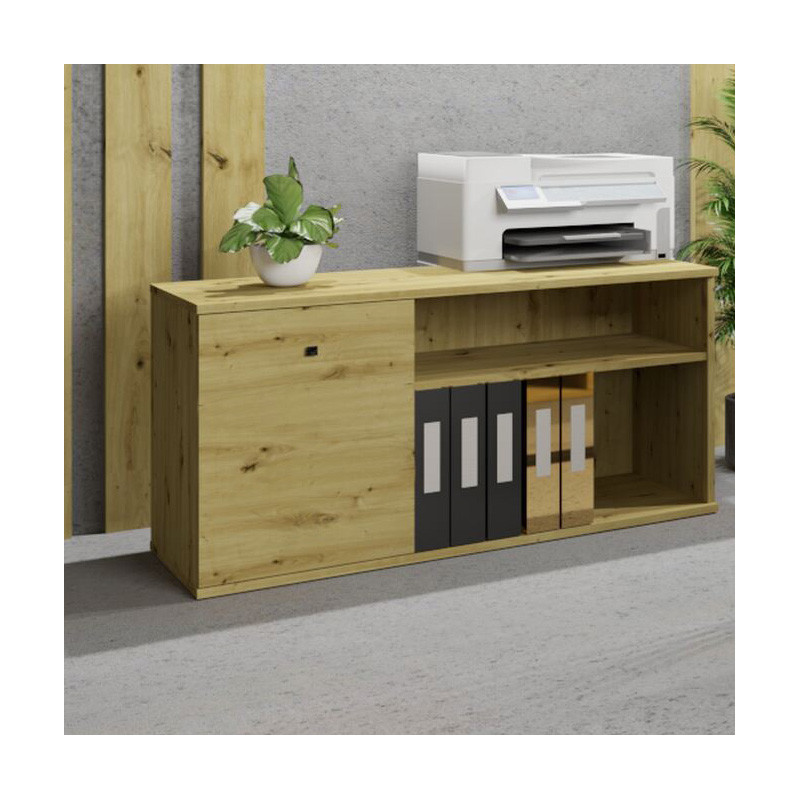 Szafka wolnostojąca Viking II 1D dąb artisan/czarny