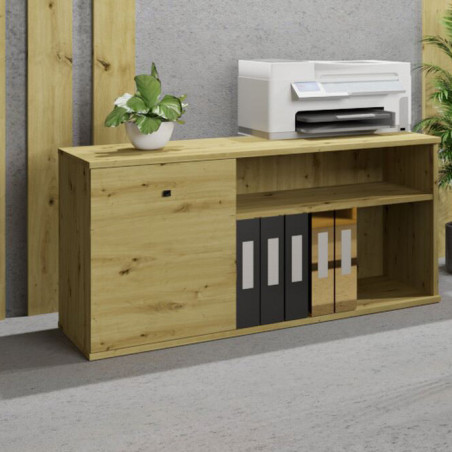 Szafka wolnostojąca Viking II 1D dąb artisan/czarny