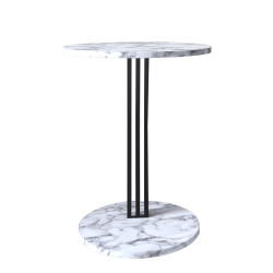 Stolik kawowy Klara czarny/biały marmur