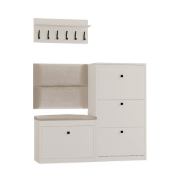 Szafka na buty wysoka ALASKA 13 kaszmir uchwyt gałka