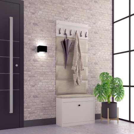 Wieszak ścienny Alaska do przedpokoju kaszmir