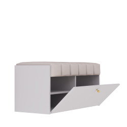 Zestaw do przedpokoju Diana 6 paneli z komodą i wieszakiem kaszmir/beż