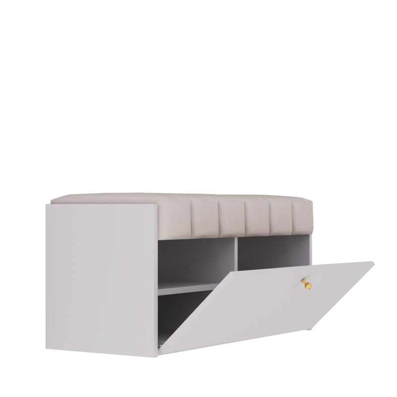 Zestaw do przedpokoju Diana 6 paneli z komodą i wieszakiem kaszmir/beż