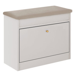 Szafka na buty z siedziskiem ALASKA 11W kaszmir/beżowy/złoty