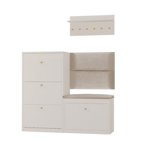 Zestaw mebli do przedpokoju 13WA112P kaszmir/beżowy/złoty