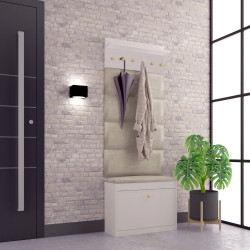 Zestaw mebli do przedpokoju WA114P kaszmir/beżowy/złoty