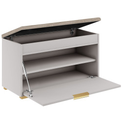 Zestaw mebli do przedpokoju 14W1 kaszmir/beżowy +uchwyt krawędziowy złoty