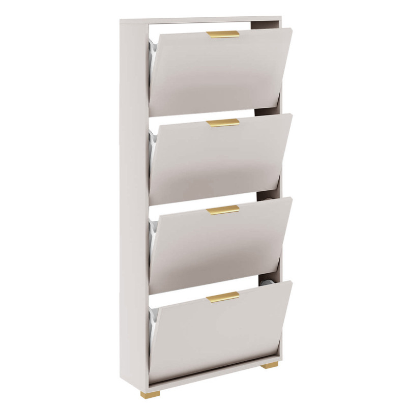 Zestaw mebli do przedpokoju 14W1 kaszmir/beżowy +uchwyt krawędziowy złoty