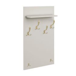 Wieszak ścienny do przedpokoju kaszmir/złote haki