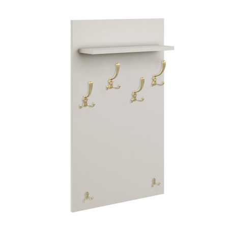 Wieszak ścienny do przedpokoju kaszmir/złote haki