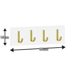 Zestaw mebli do przedpokoju F1WP4  biały/beżowy/uchwyt złoty