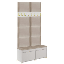 Zestaw mebli do przedpokoju Fala 3 P8 kaszmir/beżowy/uchwyty złote