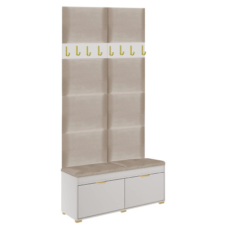 Zestaw mebli do przedpokoju Fala 3 P8 kaszmir/beżowy/uchwyty złote