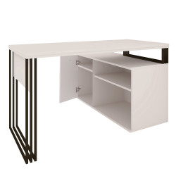 Biurko kosmetyczne narożne Klara N1 1D kaszmir/czarny