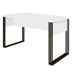 Stół kosmetyczny Klara biały/czarny