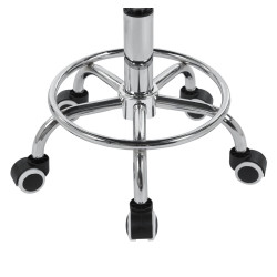 Taboret kosmetyczny na kółkach KLARA TB1-FX biały