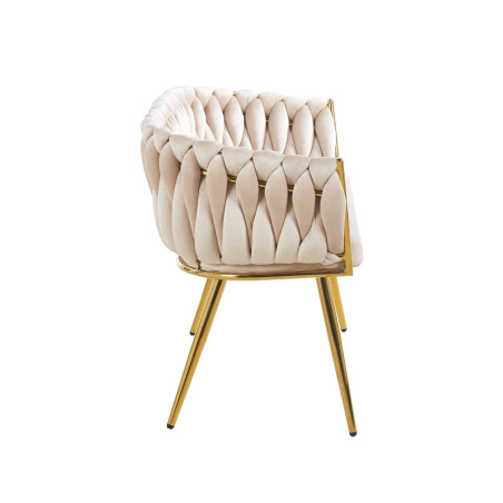 Sofa KLARA SF2-FX (G) złoty/beżowy velvet