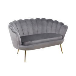 Sofa KLARA SF1-FX (G) złoty/beżowy velvet