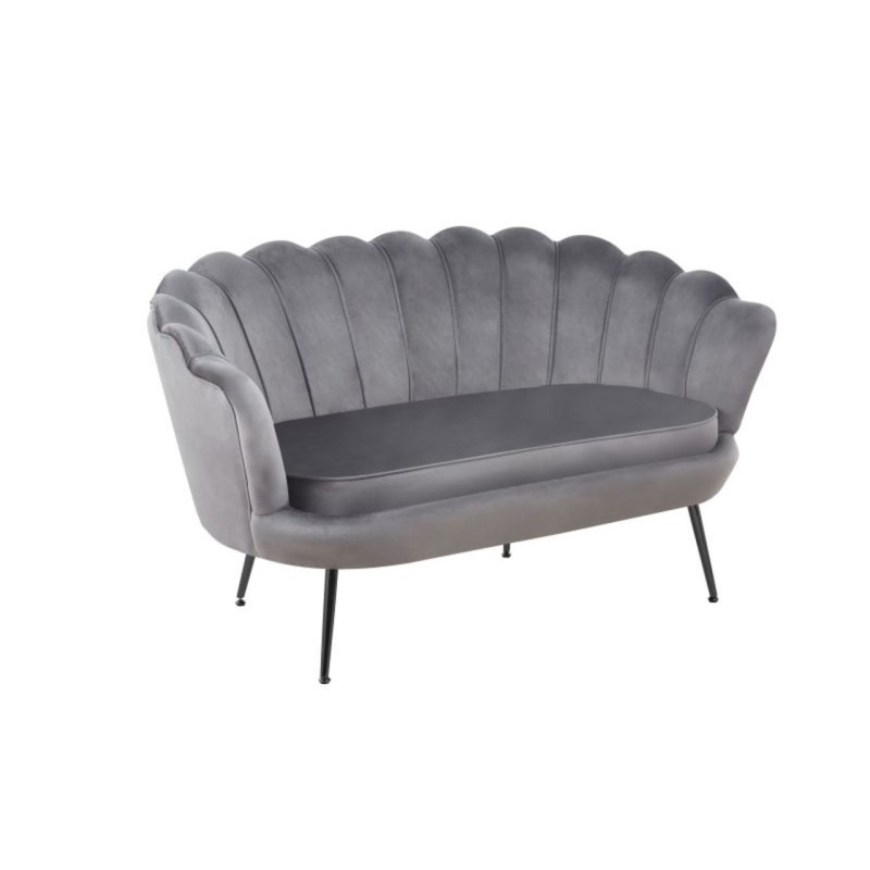 Sofa KLARA SF1-FX (G) czarny/szary velvet