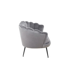 Sofa KLARA SF1-FX (G) czarny/szary velvet