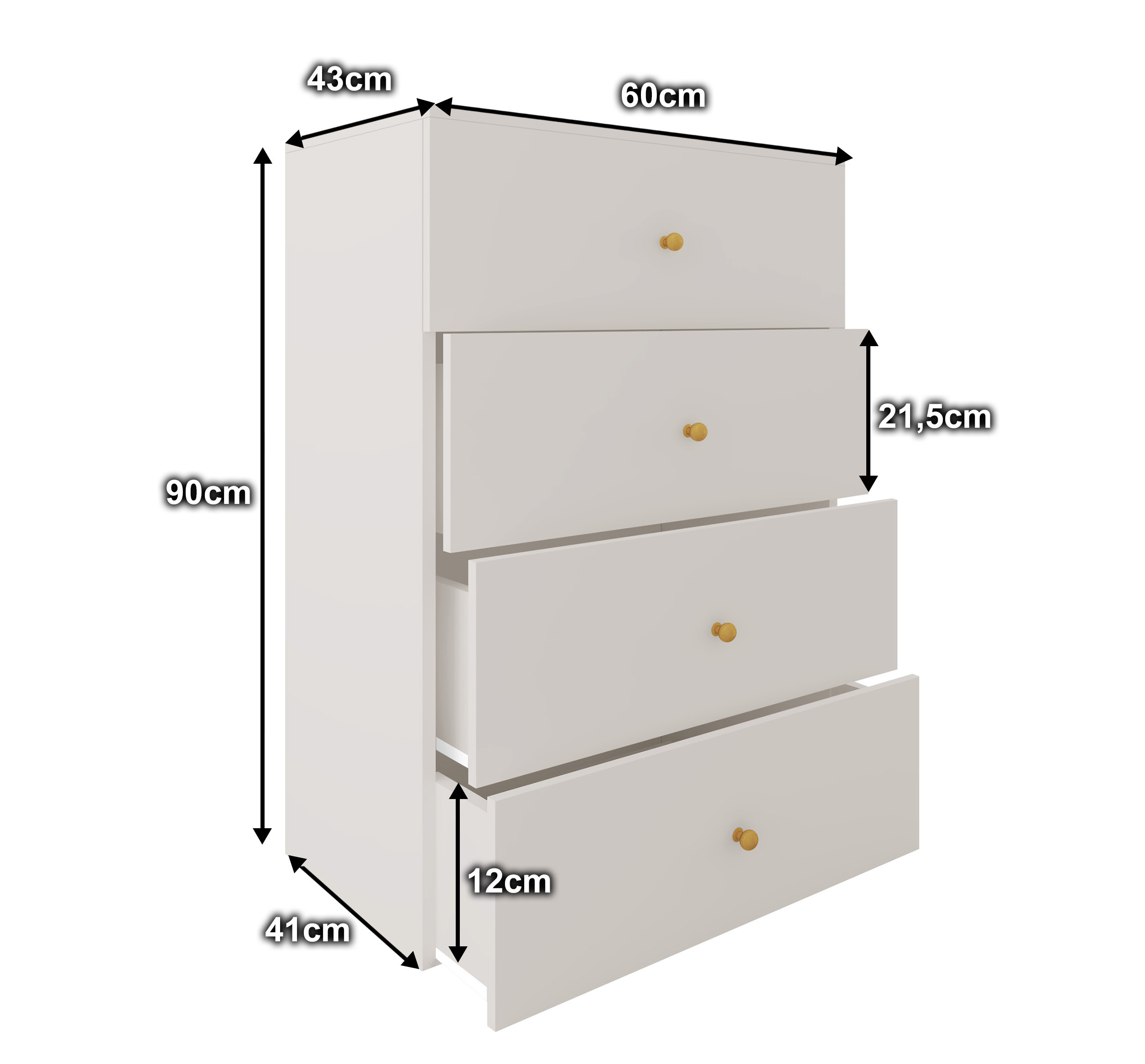 Zestaw do przedpokoju Diana 6 paneli z komodą i wieszakiem kaszmir